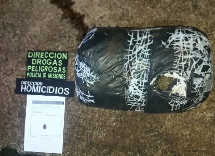 Hallaron bulto de marihuana oculto a orillas del Zaimán
