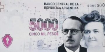 Proponen un nuevo billete de 5 mil pesos con la imagen de dos referentes argentinos