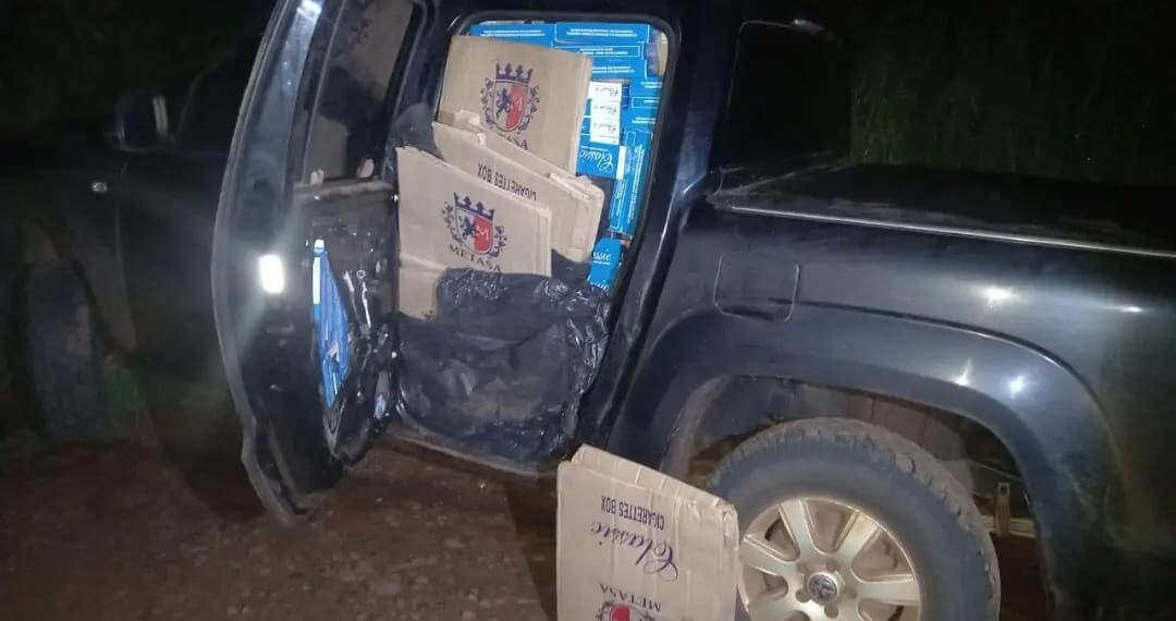 Secuestraron 36.000 atados de cigarrillos y dos vehículos en San Vicente