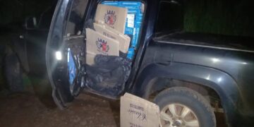 Secuestraron 36.000 atados de cigarrillos y dos vehículos en San Vicente