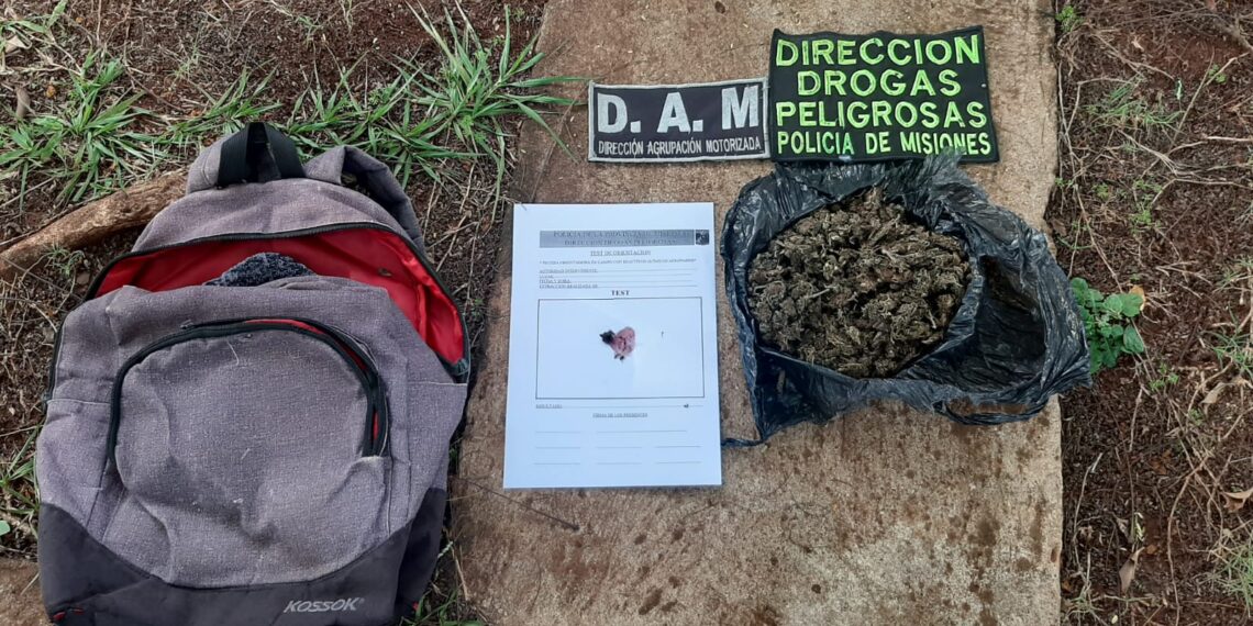 Más marihuana incautada: esta vez en el barrio Itaembé Miní de Posadas
