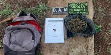 Más marihuana incautada: esta vez en el barrio Itaembé Miní de Posadas
