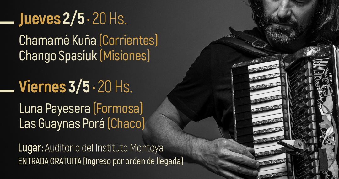 Con el Chango Spasiuk por Misiones, este jueves se inicia el Corredor Cultural del NEA