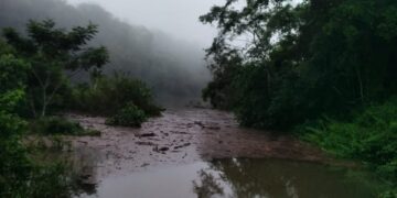 Por crecida del río Uruguay permanece cerrado el acceso al Moconá y evalúan evacuar a familias de El Soberbio