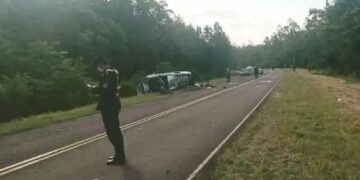 Dos fallecidos en un despiste sobre Ruta 3 en Cerro Corá