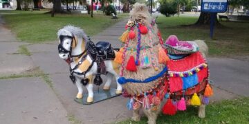Insólito: vecinos de Santa Fe denunciaron un supuesto caso de maltrato animal, pero eran muñecos con formas de caballo y llama