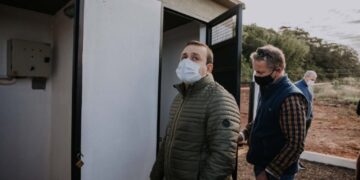 Herrera Ahuad supervisó el avance de obras hídricas que benefician a 800 familias en Azara