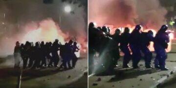 Varios heridos dejó el intento de desalojo por parte de la Policía a municipales que reclaman mejoras en las condiciones laborales
