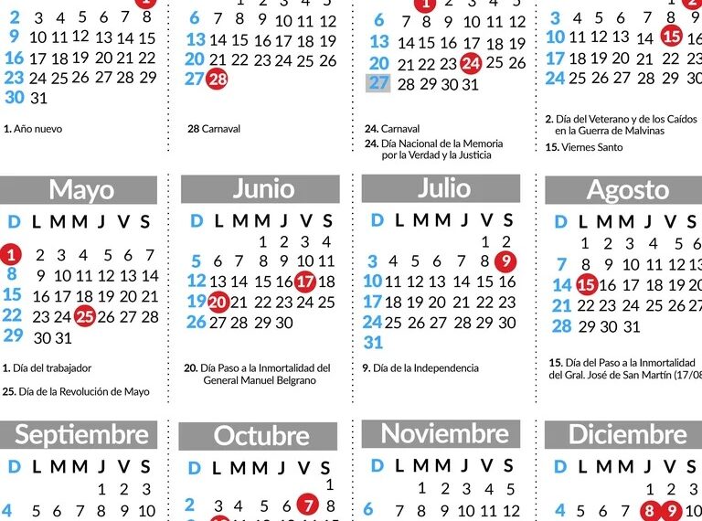 Se viene un nuevo fin de semana extra largo ¿cuándo será?