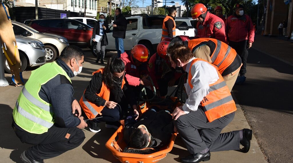 Realizaron simulacro de incendio en la Cámara de Representantes