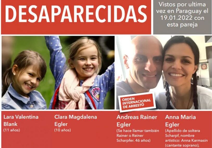 Buscan en Paraguay a dos nenas alemanas secuestradas por sus padres antivacunas: creen que podrían haber cruzado la frontera hacia Argentina