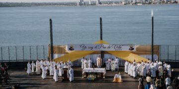Oscar Herrera Ahuad participó de la celebración de Corpus Christi
