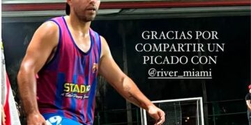Kun Agüero regresó al fútbol tras su problema cardíaco: jugó un picado con hinchas de River Plate en Miami