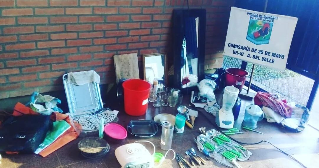 Investigadores recuperaron pertenencias robadas en 25 de Mayo y Posadas
