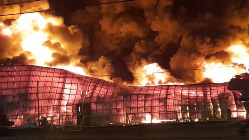Garupá: Voraz incendio consumió completamente el depósito de la Afip