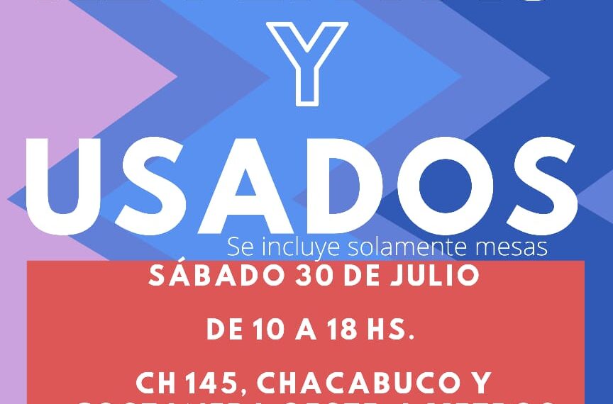 Se viene la primera Feria Municipal de Reventas y Usados