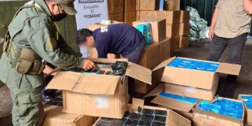 Incautan mercadería de contrabando valuada en más de 22 millones de pesos en el Arco de Posadas