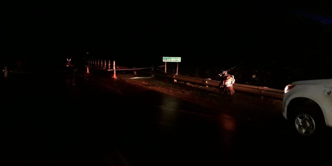 Motociclista falleció tras despistar sobre el puente del Arroyo Los Muertos