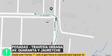 Travesía Urbana: Se habilita colectora de Quaranta para ingresar por Jauretche hacia el centro