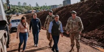 Herrera Ahuad inauguró el puente provisorio sobre el arroyo Pindaytí