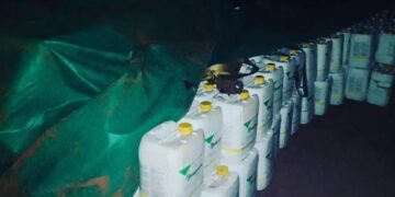 Agentes de Inteligencia de la Policía, ubicaron en Pozo Azul el camión y la carga que habían sido robados el miércoles pasado
