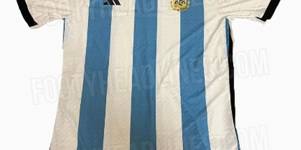 Se filtró el diseño de la camiseta que utilizaría la Selección argentina en Qatar