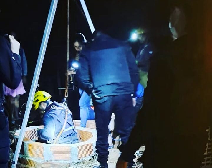Rescataron a un hombre que cayó dentro de un pozo de agua en Wanda
