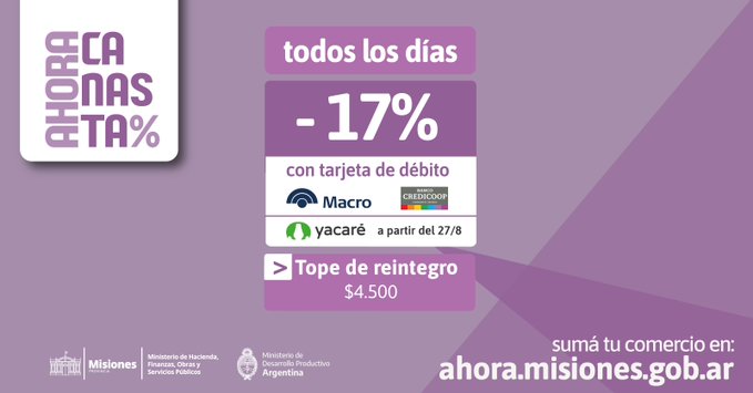 La billetera virtual Yacaré se suma al programa “Ahora Canasta”