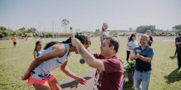 Herrera Ahuad asistió a la primera fecha del Nacional de Atletismo U-23 en Posadas