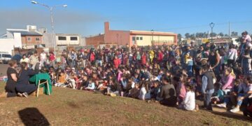 Agasajo a los niños en Itaembé Guazú