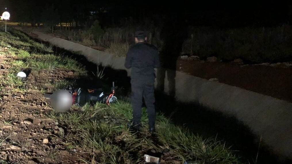 Motociclista falleció tras despistar en la Ruta 14