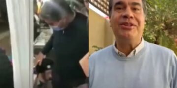 El blooper de Jorge Capitanich ¿Besó a un maniquí por error?