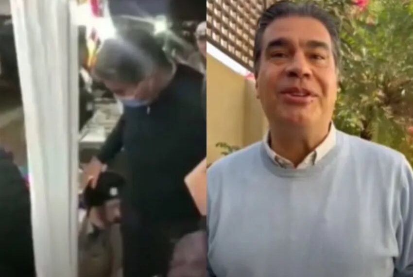 El blooper de Jorge Capitanich ¿Besó a un maniquí por error?