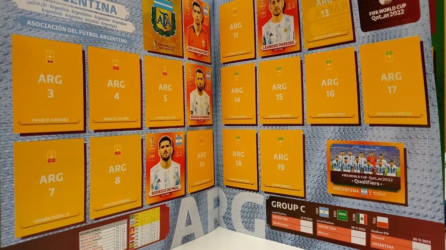 Furor por el álbum de figuritas del Mundial Qatar 2022