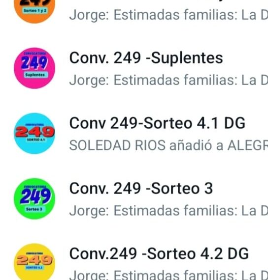 A partir del 10 de octubre los sorteados en la Convocatoria 249 podrán subir la documentación