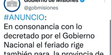 Intento de asesinato de CFK: Misiones adhiere al Decreto que declara Feriado nacional para este viernes