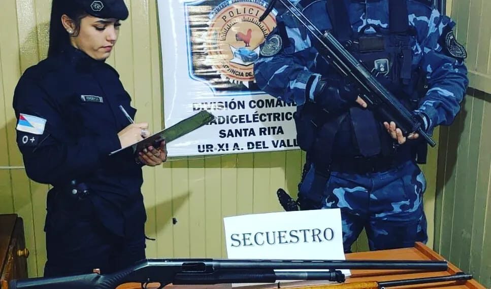 Incautaron armas de fuego relacionadas a disparos hacia policías en Alba Posse