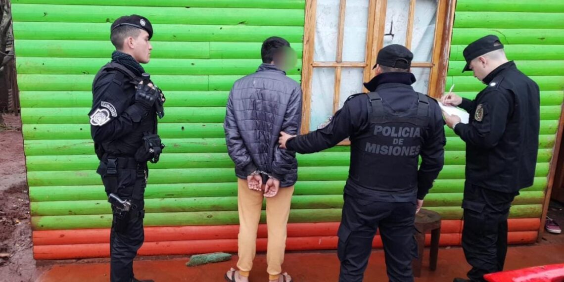 Detuvieron a un delincuente que a punta de machete lesionó a un vecino para robarle celular