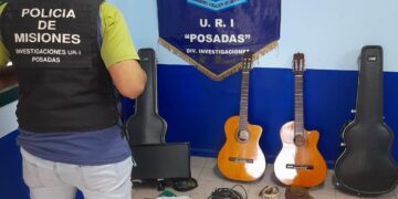 Investigadores recuperaron instrumentos musicales que fueron robados de una vivienda: demoraron a un adolescente