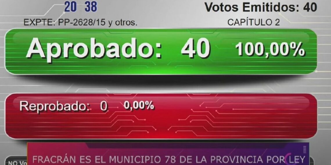 Fracrán se convirtió en el municipio 78 de Misiones