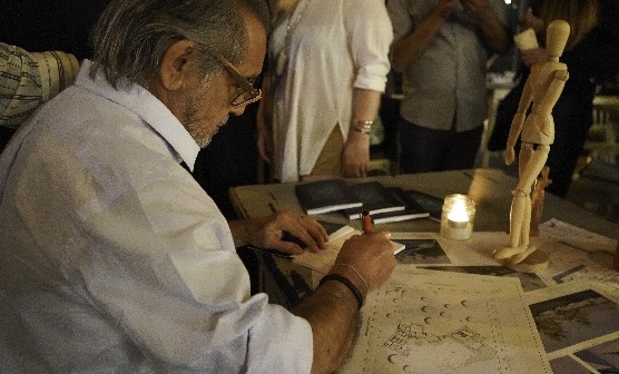 Esteban Cárdenas presentó en sociedad su libro titulado “Dibujos urgentes”