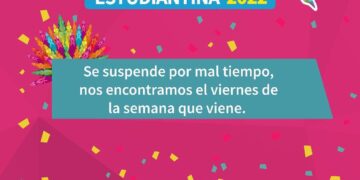 Por la lluvia suspendieron la segunda noche de calle de la Estudiantina