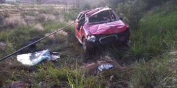 Conducía con 2,91 de alcohol en sangre, volcó y terminó preso 