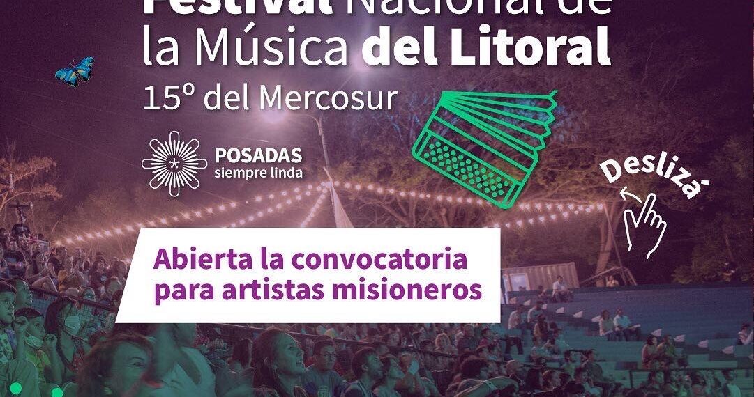 Convocatoria abierta de artistas misioneros para el Festival Nacional de la Música del Litoral
