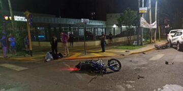 Motociclista resultó herido tras un choque en Posadas