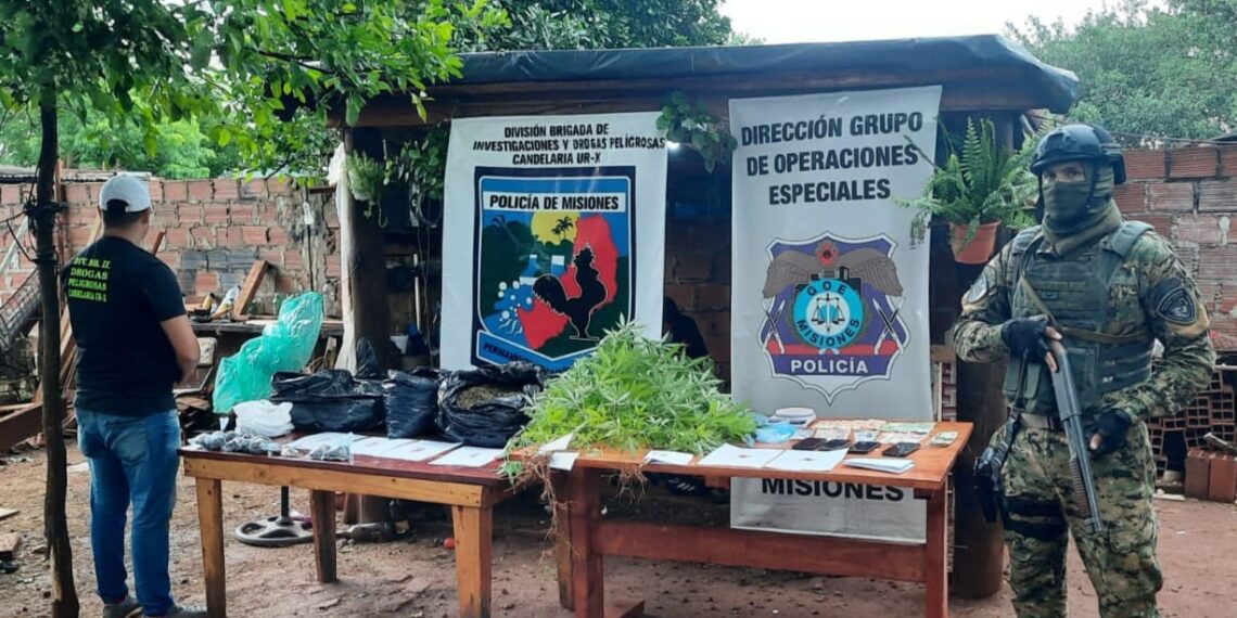 La Policía desbarató un “narcokiosco” en Candelaria: hay cuatro detenidos