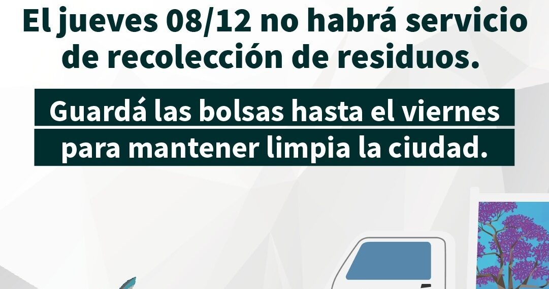 Por motivo del finde XXL, cambian los servicios municipales