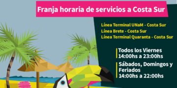 Posadas linda en verano, comenzó a funcionar el servicio de colectivos interplayas