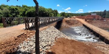 Pindaytí: habilitaron nuevo puente provisorio para vehículos de hasta 25 toneladas
