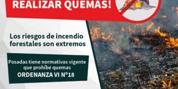 Recuerdan los riesgos de las quemas en épocas de intenso calor